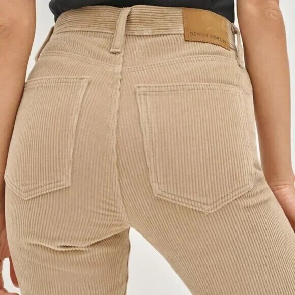Aritzia Denim Forum Jeans Corduroy Yoko High Rise Slim Cords Pant - Picture 4 of 15